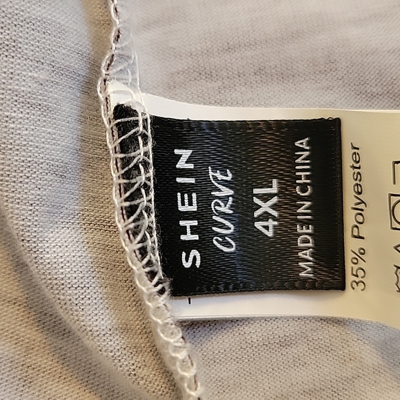 Shein Two Tone Raglan Long Sleeve Tee 4X - Picture 8 of 12